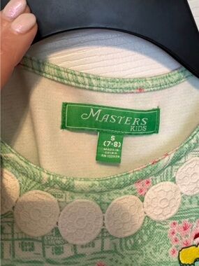 Masters Mint Green Floral Sleeveless Shift Dress with Pink Accents
